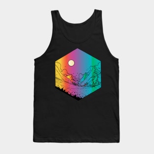 colorful mountains Tank Top